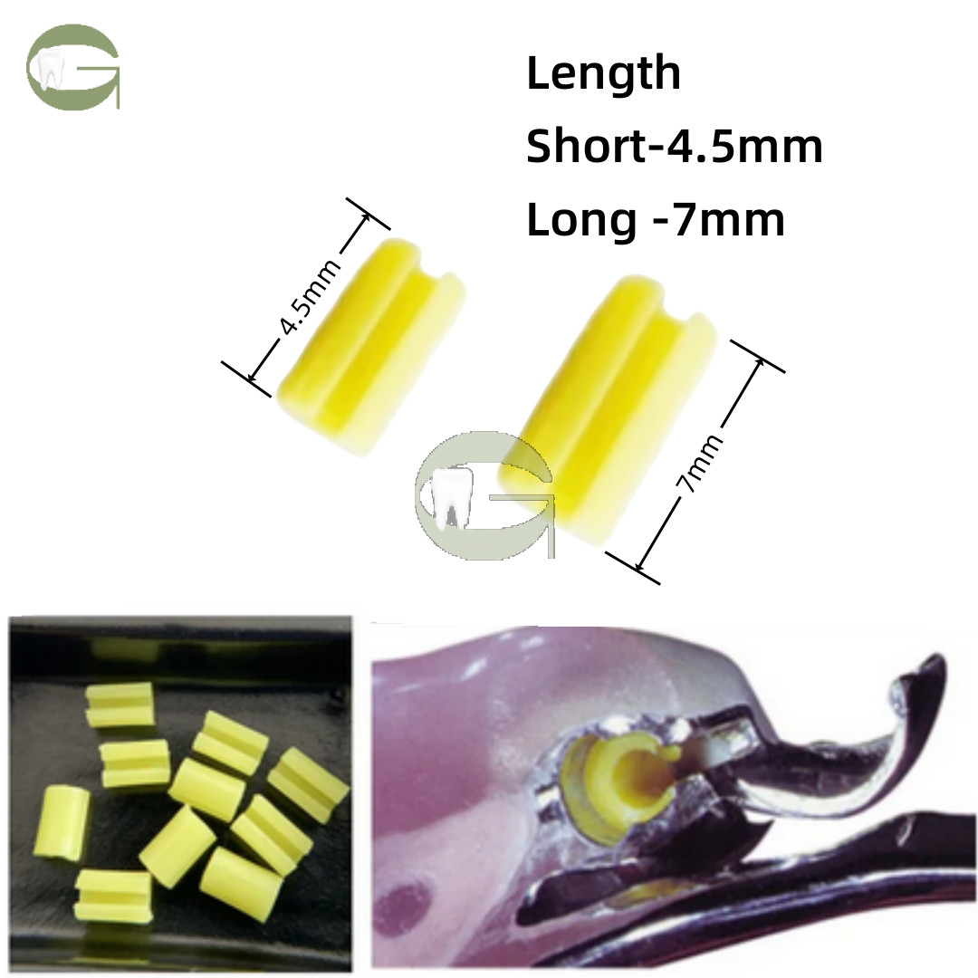 Dental Rider Female Yellow Riders Fits Hader Bar Attachment Short 4.5MM 7MM Lab