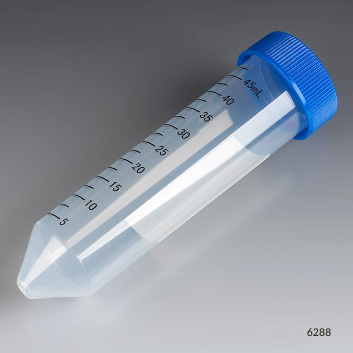 50mL Centrifuge Tubes With Molded In Graduations and Blue Cap
