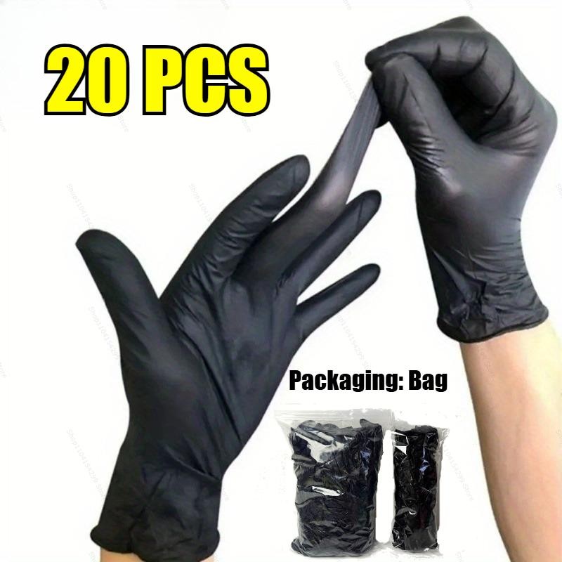 Black Nitrile Disposable Gloves Latex Free Oil Proof Tattoo Cleaning Work Gloves