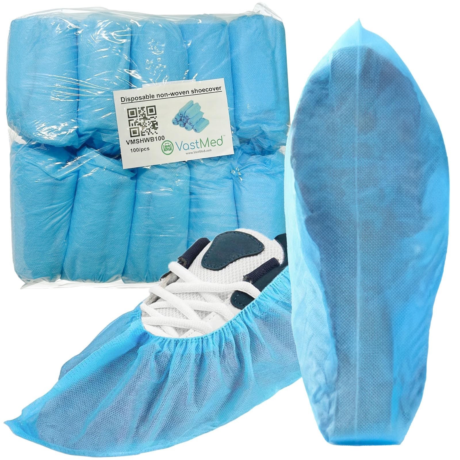 Disposable Shoe Covers, Non-Woven by Vastmed