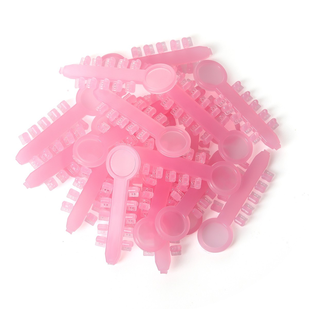 200pcs Dental Orthodontics Rotation Wedges Teeth Whitening Elastic Rubber Pink