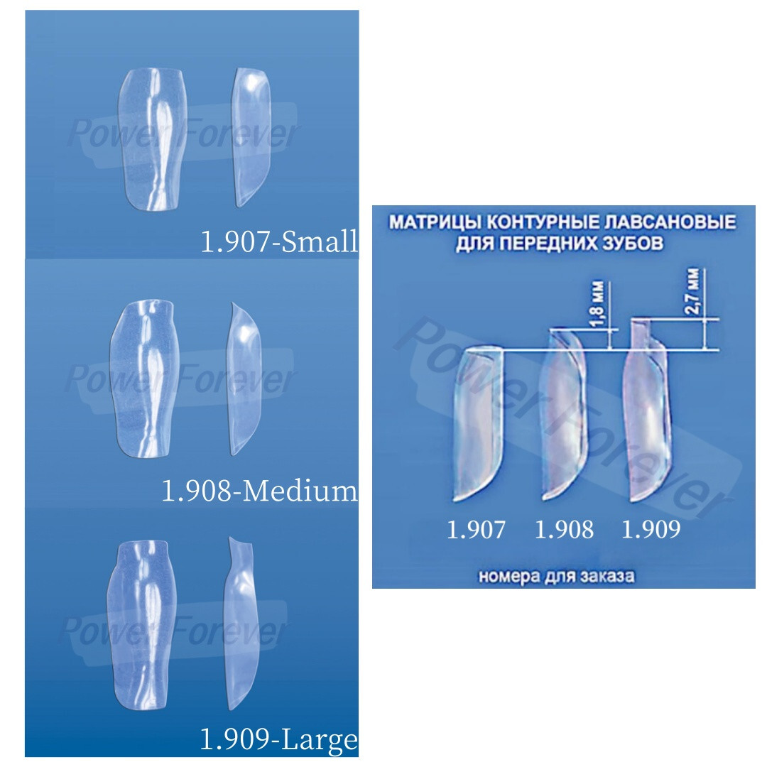 1.901 Dental Clear Matrix TOR VM Anterior Matrices Bow BT Fits Bioclear S/M/L