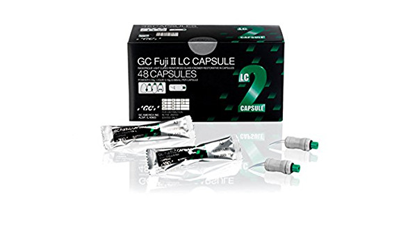 GC 000142 Fuji II LC Light Cure Glass Ionomer Restorative Capsules A4 50/Pk