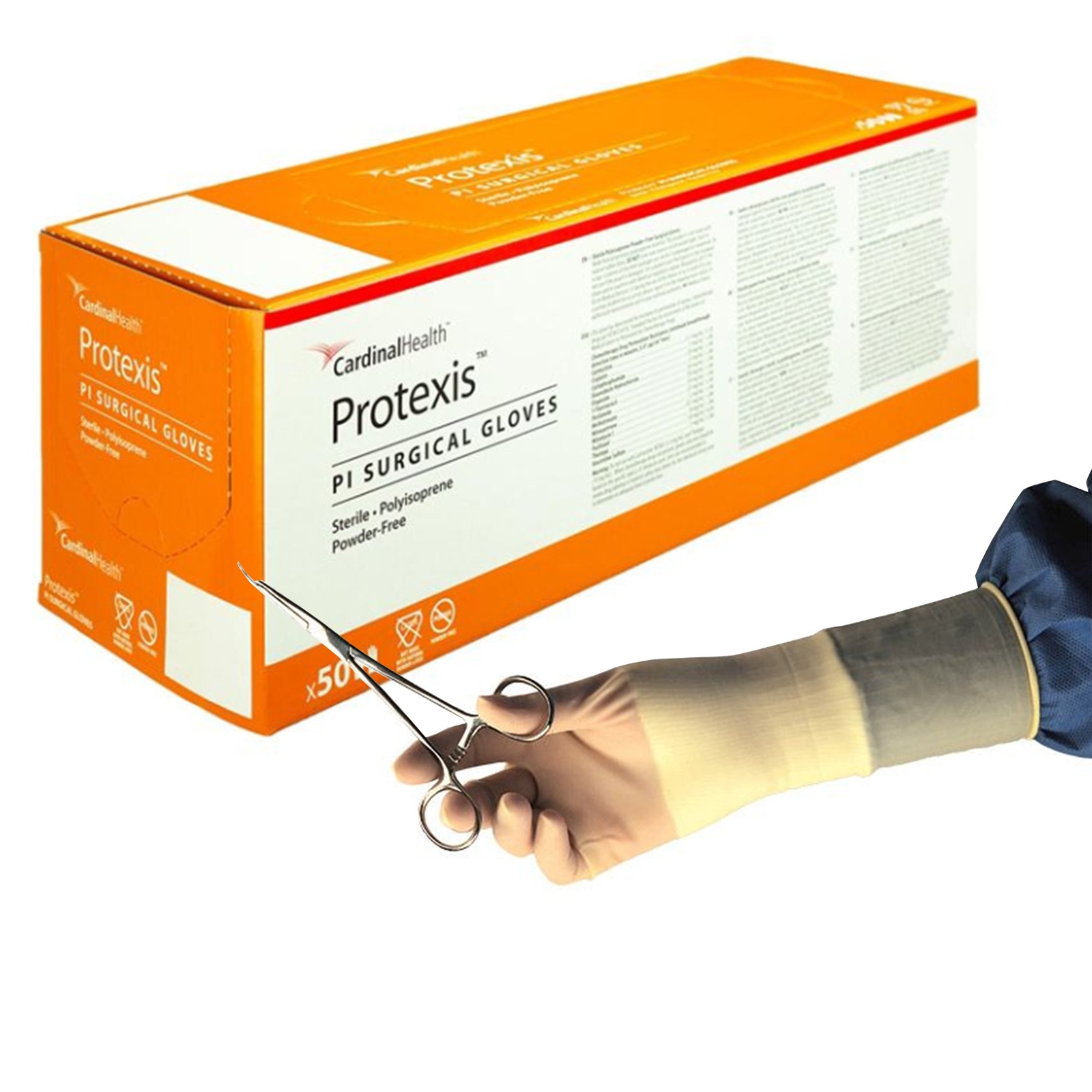 Protexis PI Polyisoprene Surgical Glove Standard Cuff Length SIZE 8 50 per Box