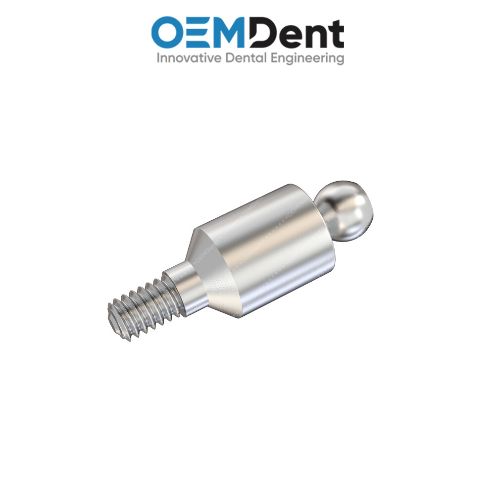 Straight Ball Attachment Slim Platform – GDT® Int Hex 2.0mm Compatible