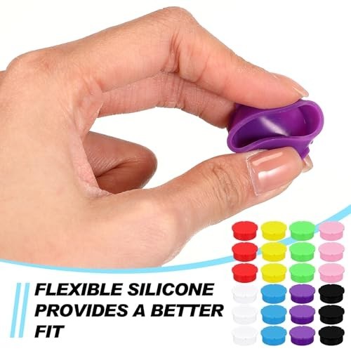 24 Pack 30ml Reusable Glass Vial Caps – Leakproof Silicone Flip Covers, 8 Colors