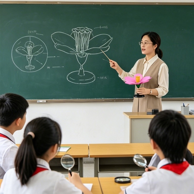 Detachable Plastic Peach Blossom Model Suitable for Detailed Study