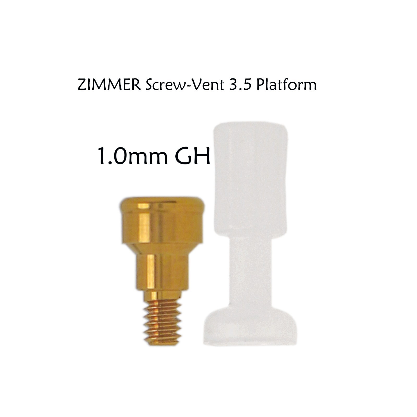 Zimmer Tapered Screw-Vent 3.5/4.5mm MIS Hex Implants compatible Locator Abutment