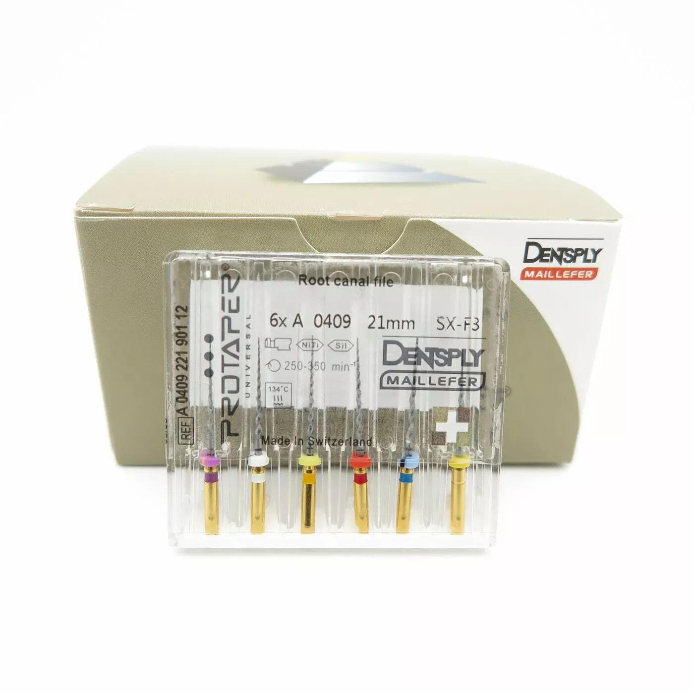 Dentsply Rotary ProTaper Universal Engine NiTi Files 21 mm SX-F3- (6 Files/Pack)