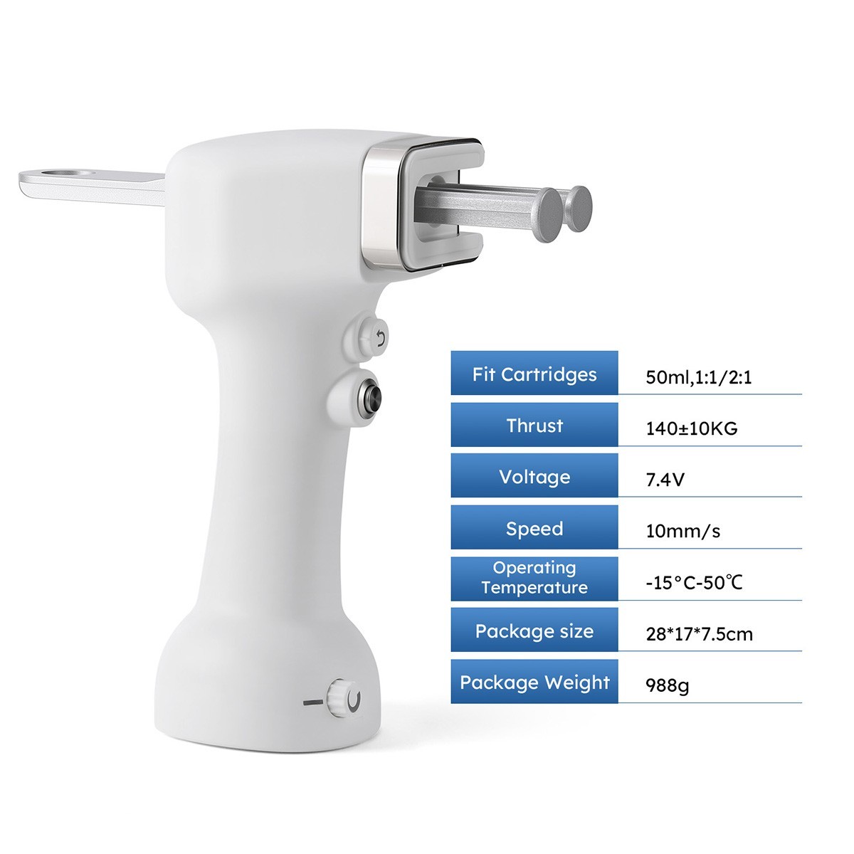 Dental Electric 1:1/2:1 Impression Mixing Dispenser Gun 50ml/Impression Material