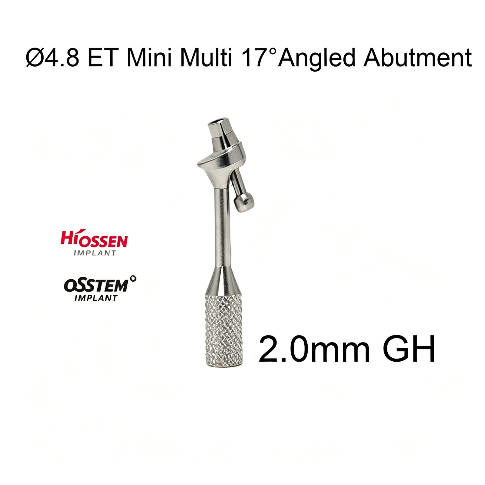 Dental Angled Multi-Unit Mini Hex Conical Abutment 17° MU Hiossen ET compatible