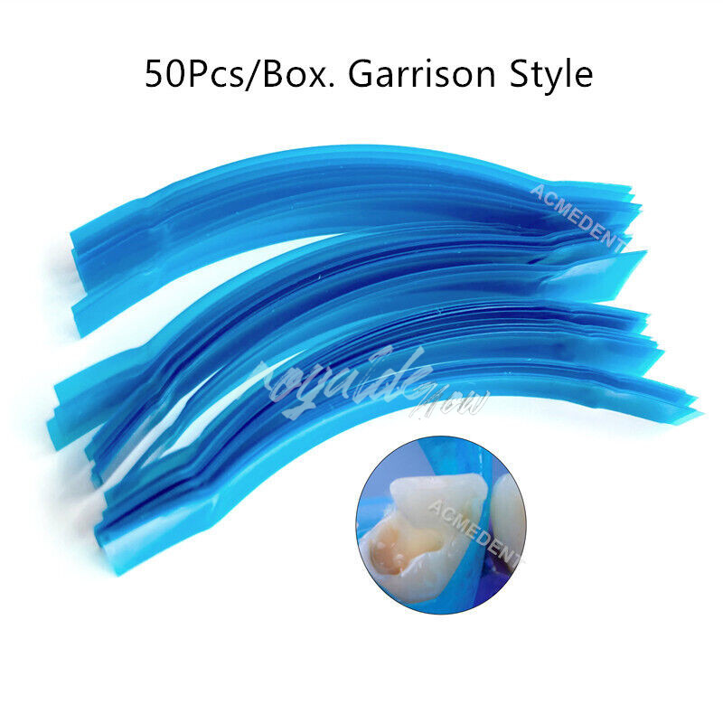 Dental Transparent Strips Matrix Polyester Film CONTISEN Blue Strip Fit Garrison