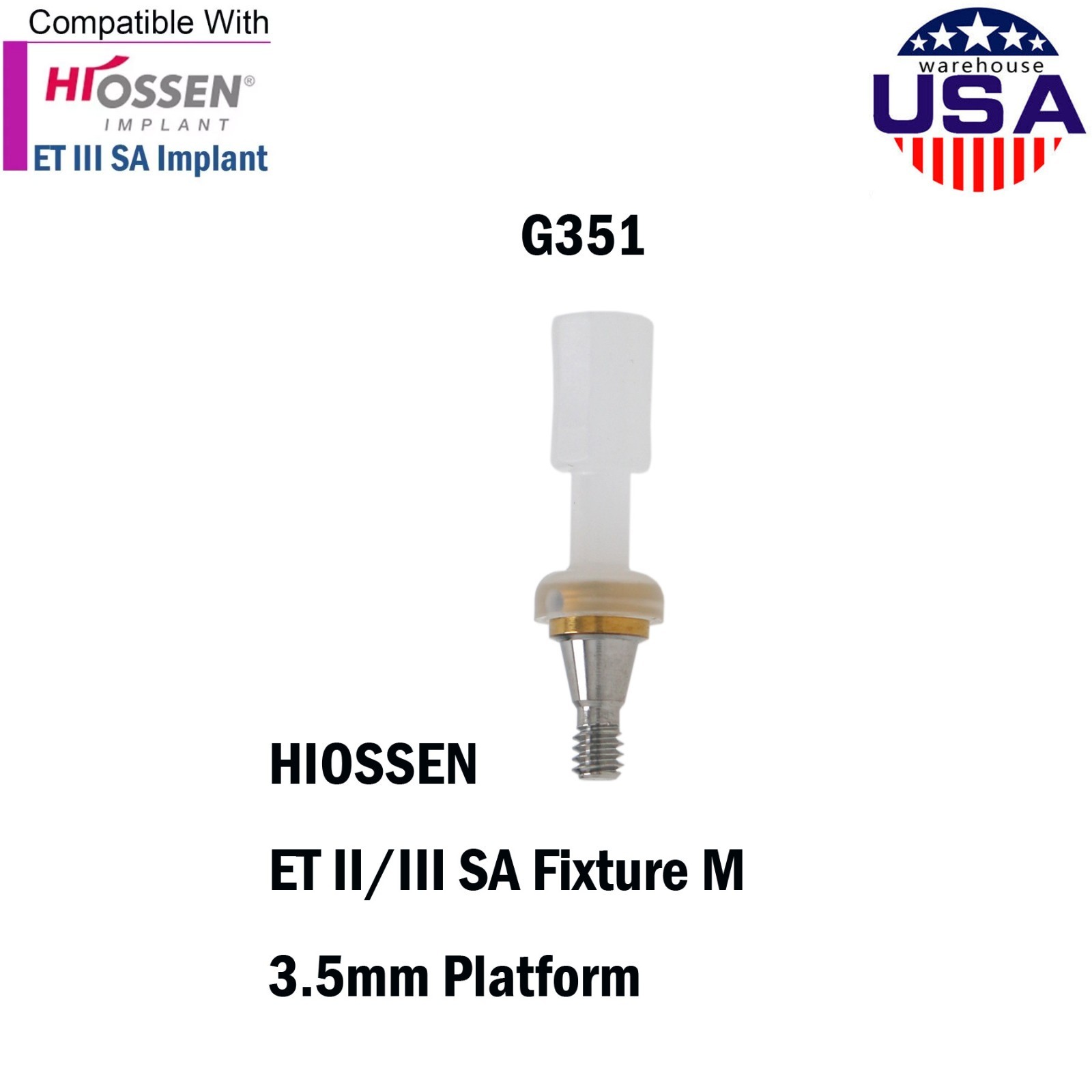 Dental Abutment Male Cap Inserts Fit ZEST Locator Implant Nobel Zimmer Hiossen