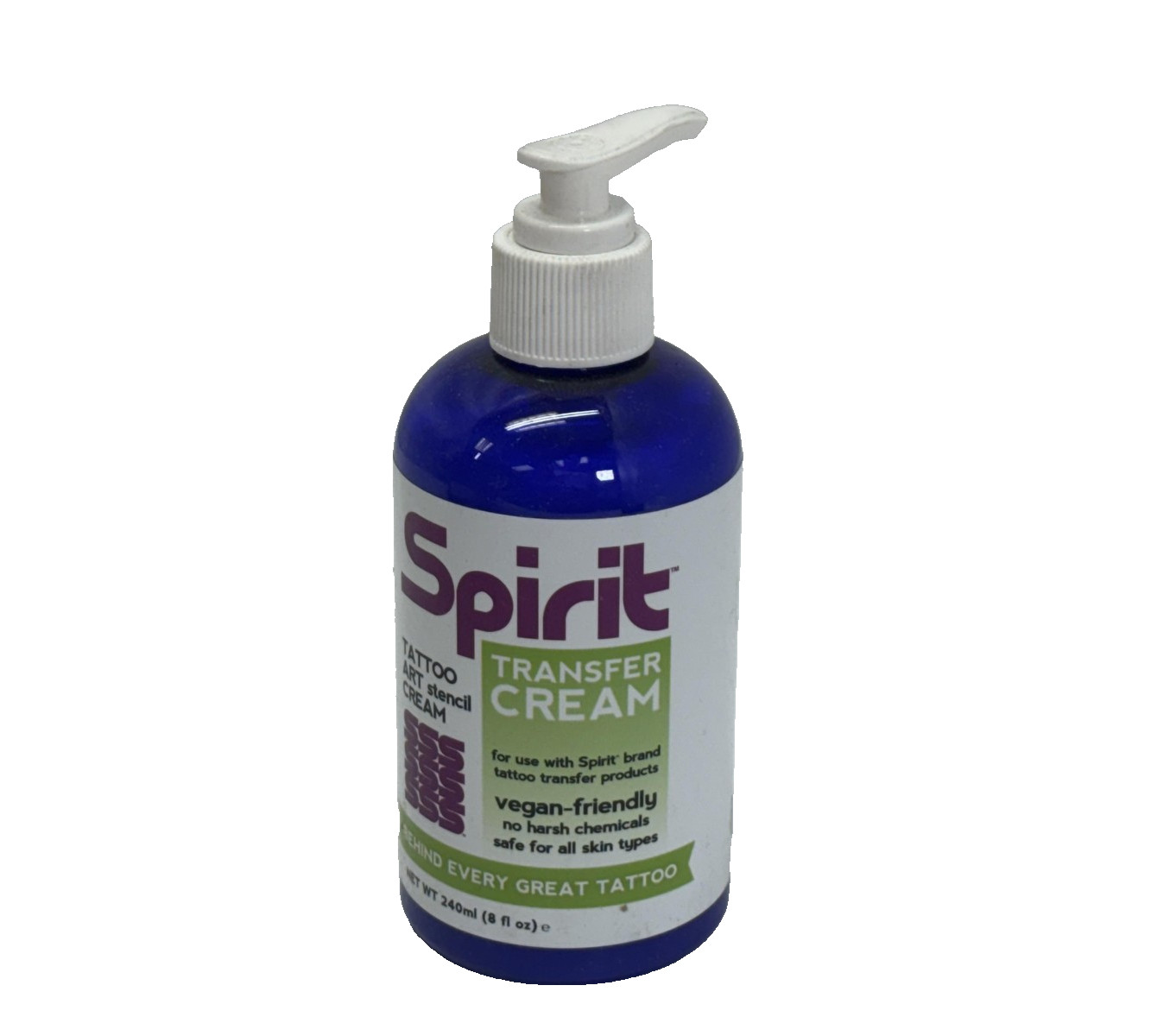 Spirit Transfer Cream Tattoo Stencil Vegan 240ml 8oz Safe for All Skin Types New