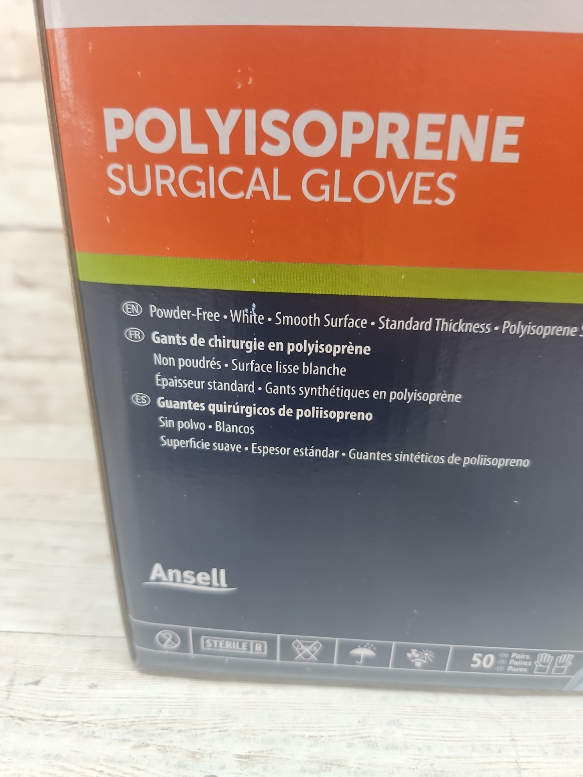 HALYARD Polyisoprene Surgical Gloves *1 Box 50 Pair* Size: 8.5 *See Date*5-25