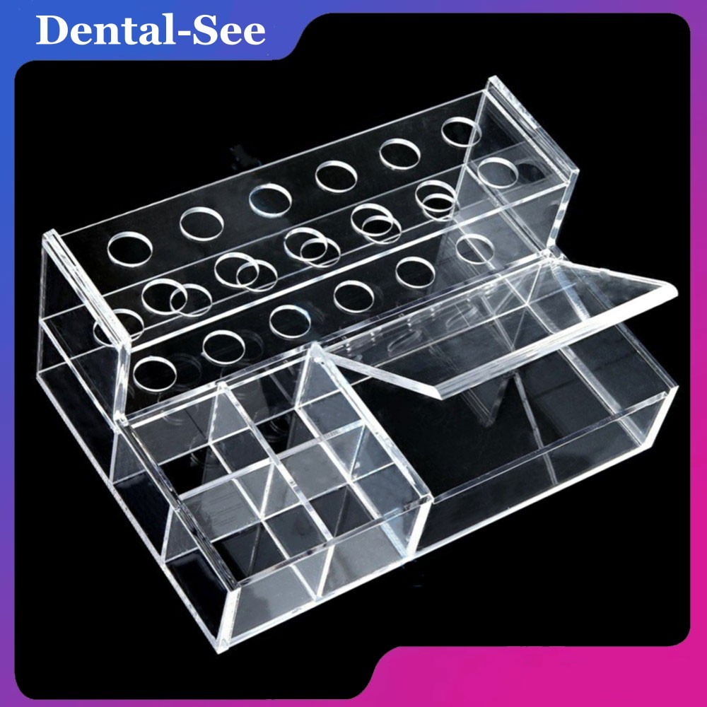 Dental Acrylic Composite Syringe Applicator Organizer Storage Holder box