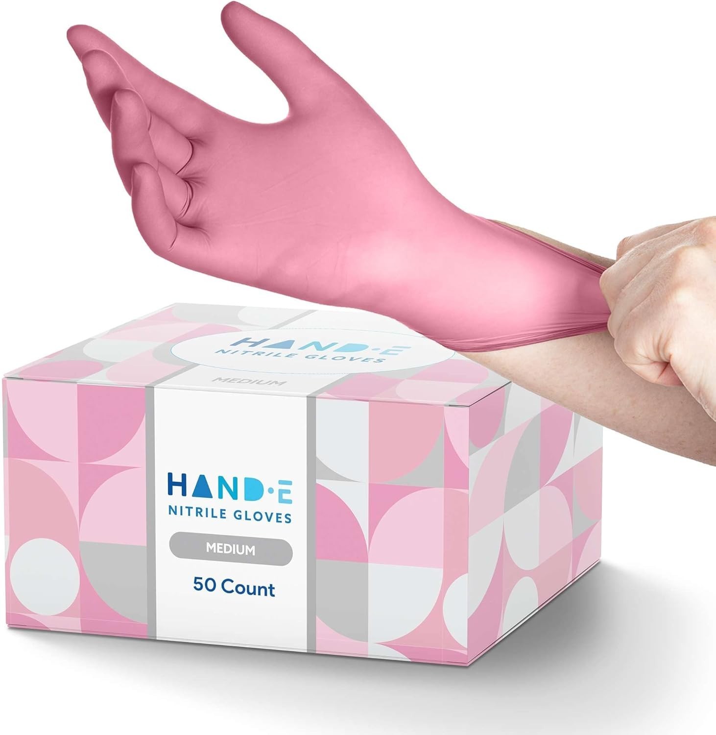 Pink Nitrile Disposable Gloves – Esthetician, Nail Tech, Hair Dye & Stylist, …
