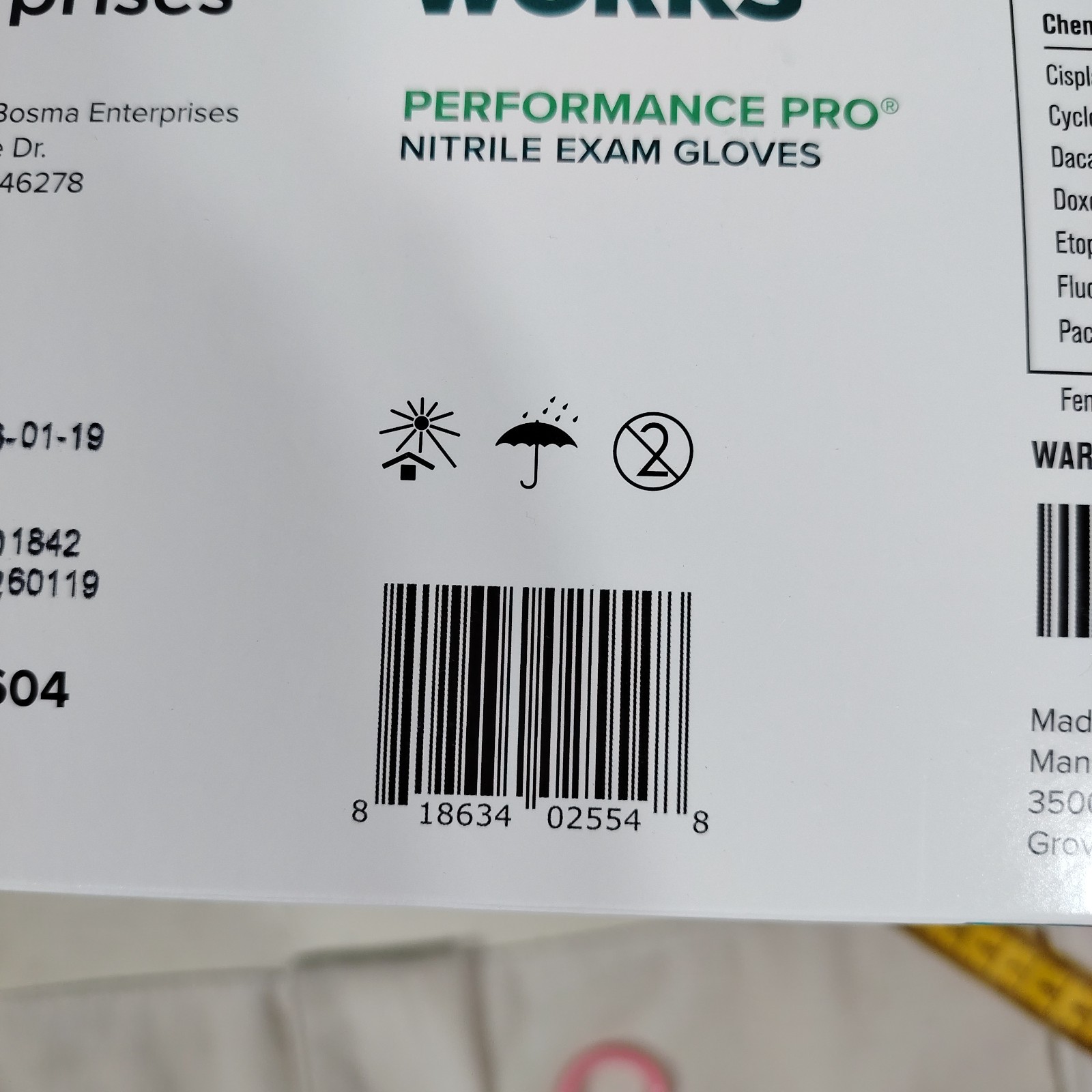 8 BOXES~ Good Works Performance Pro Nitrile Exam Gloves -100 each, XL #72-50604