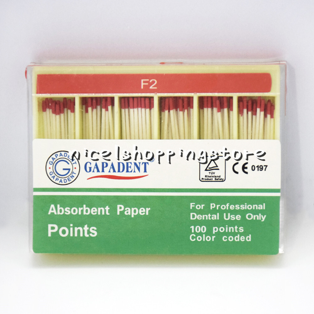 4 Box Dental Endodontic Absorbent Paper Points Taper Coded Root-Canal Obturating