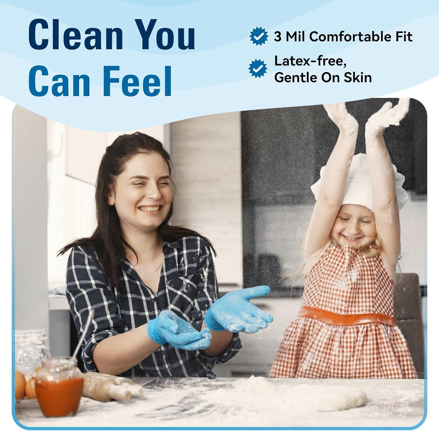 Durable 100 Count Food Grade Disposable Gloves – Waterproof & Chemical Resistant
