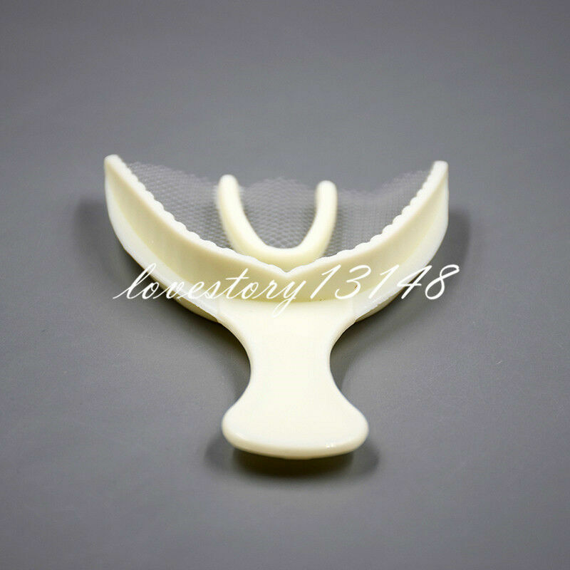 Dental 100Pcs Large Full Arch Disposable Bite Registration Tray Impression Trays