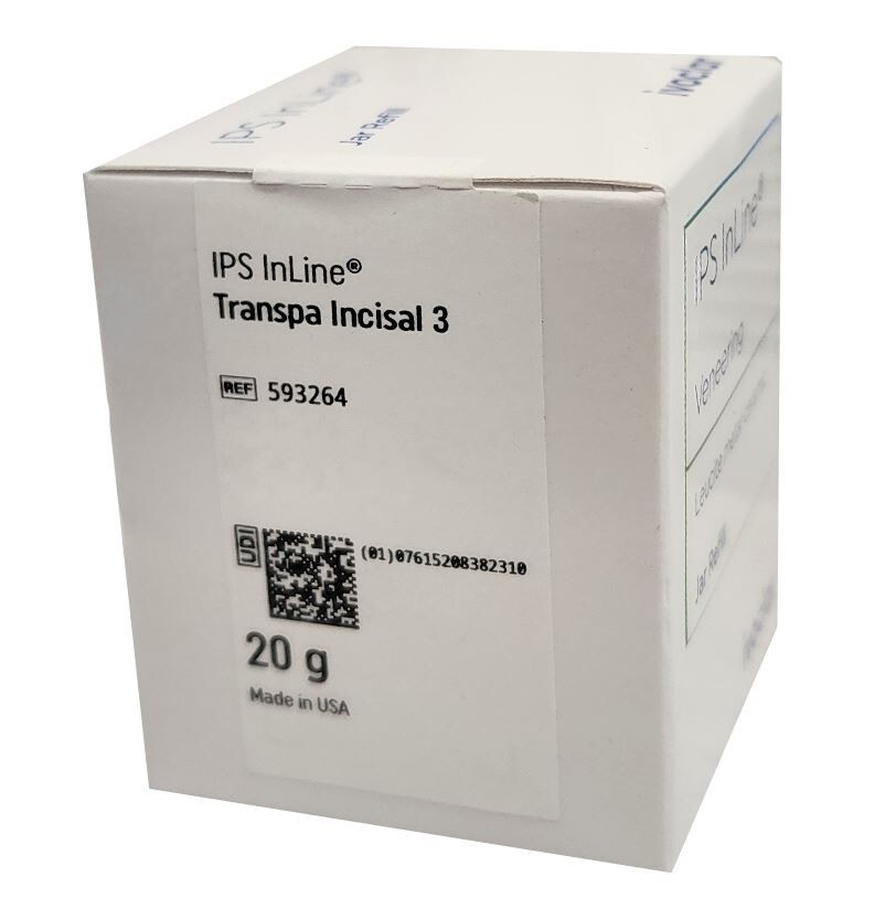 *1-Pack* Ivoclar Vivadent IPS InLine Transpa Incisal 3 Powder 20g Refill 593264
