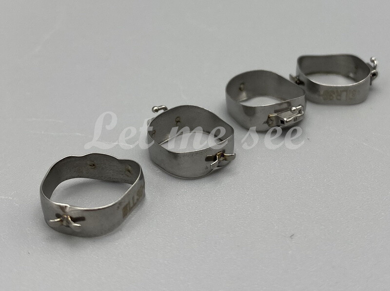 1Bag Dental Orthodontic 1st Plain Molar Bands Buccal Tube Cleats Roth022 #29-44+
