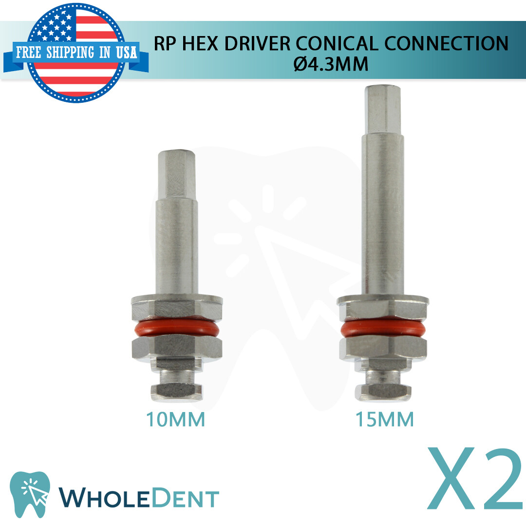 2x RP Conical Connection Hex Driver 2.65mm For Dentists Dental Im plant Abutment