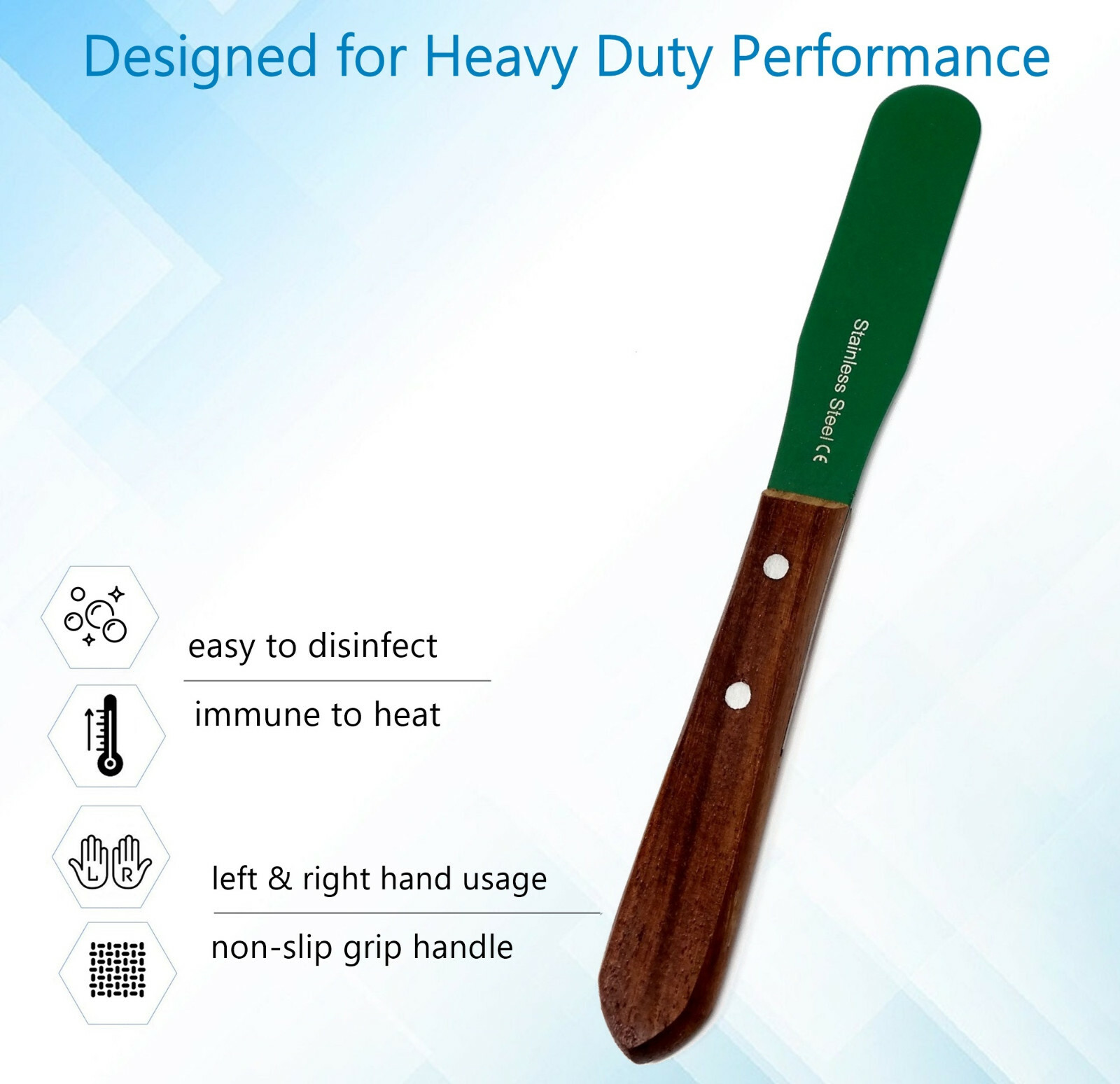PTFE Coated Lab Spatula Ergonomic Handle Non-stick Blades 3», Laboratory Tools