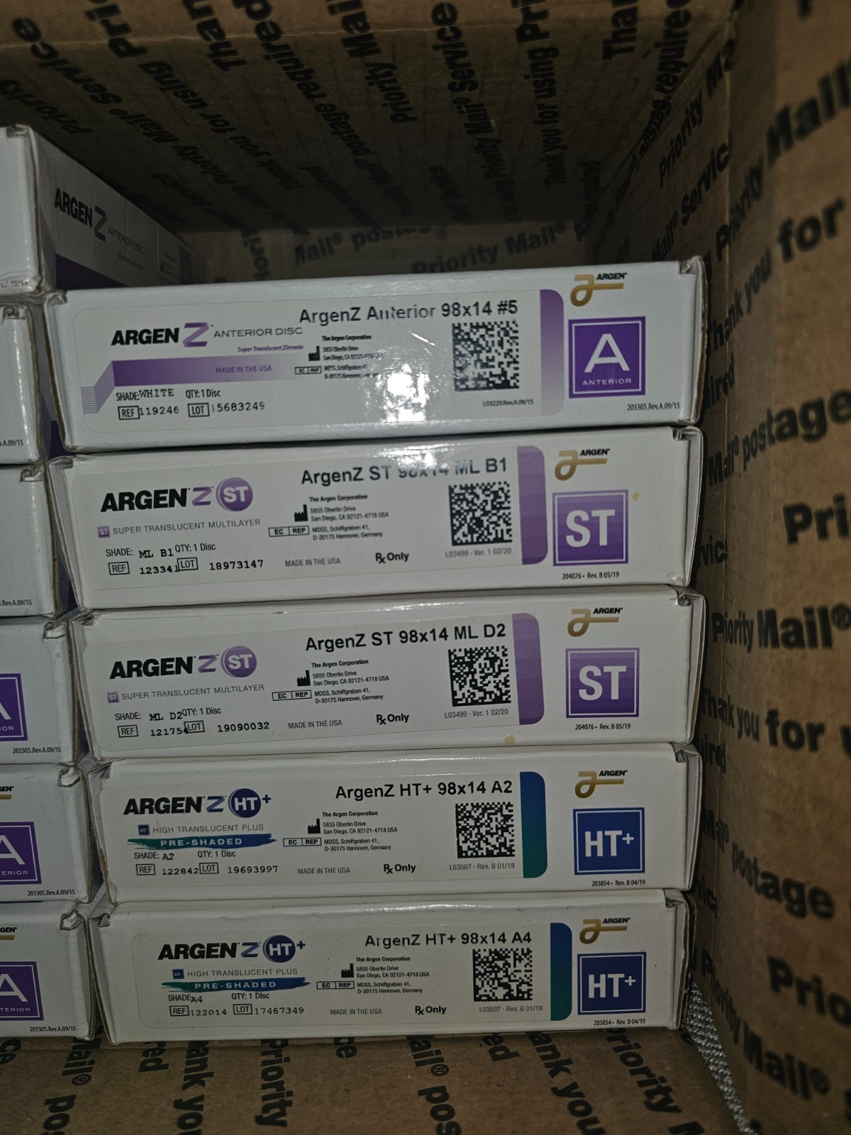 Argon Z Dental Zirconia Disc lot