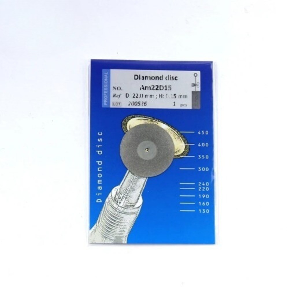 10 Pcs Dental Diamond Disc Extra Thin 0.15mm Double Sided Grind Polish Drill CE