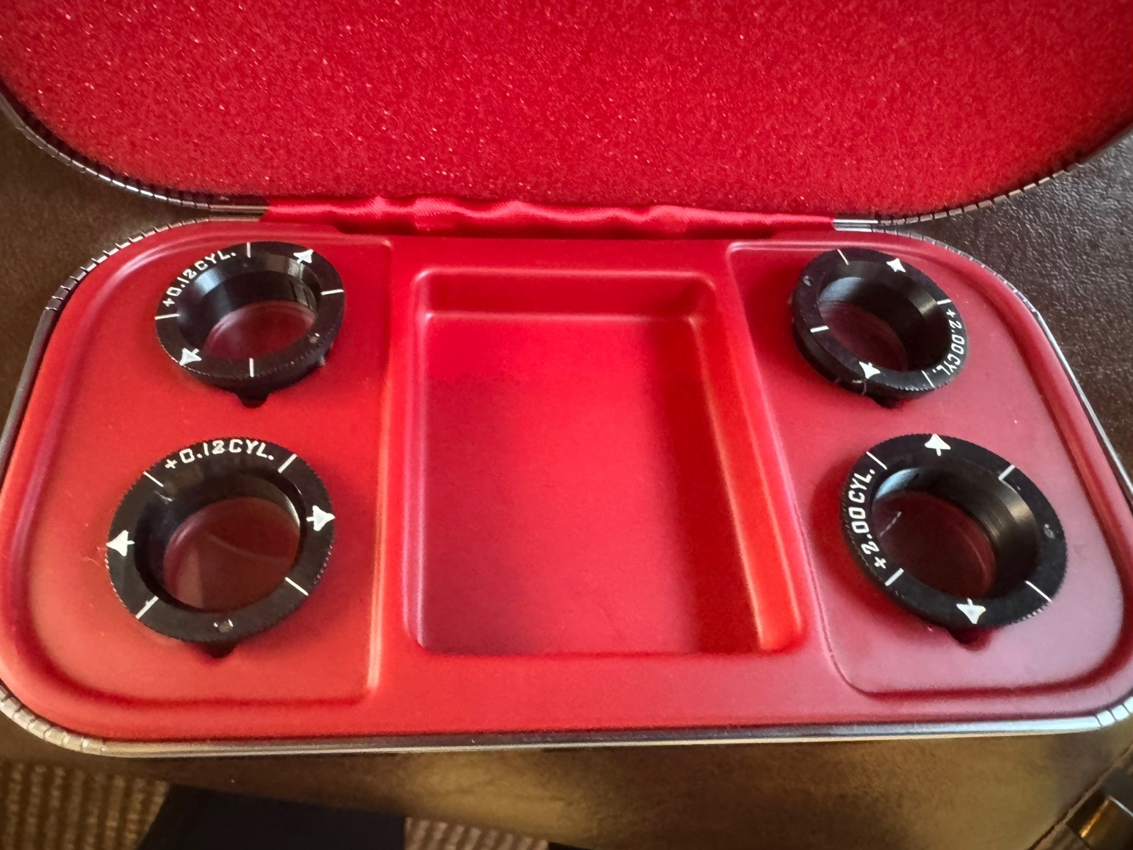 American Optical Astigmatic Correction Test Lenses in Case