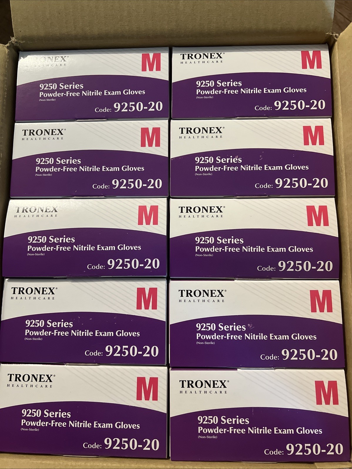 (Case of 1,000) Tronex 9250-20 EXAM GLOVE, NITRILE, POWDER FREE, BLUE