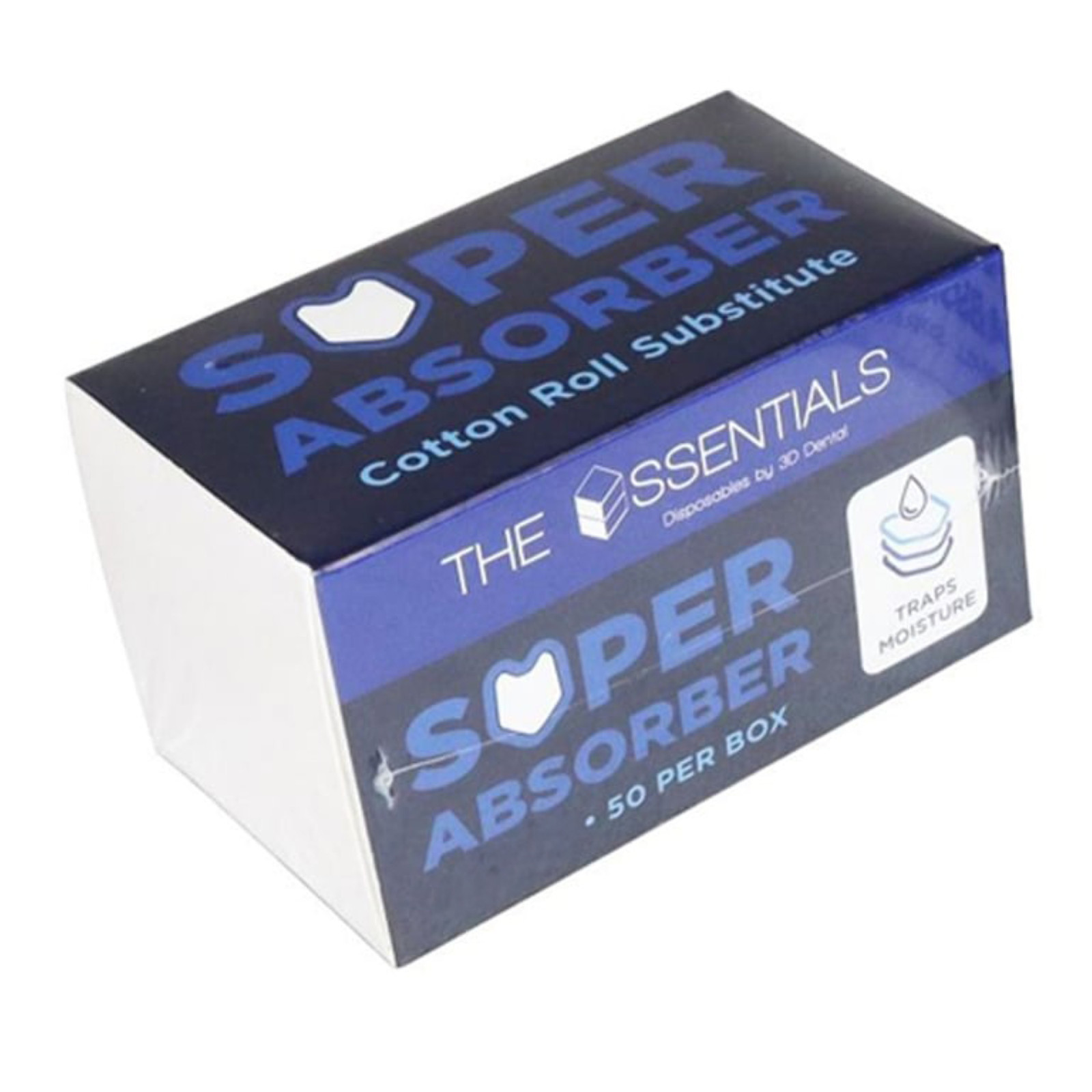 3D Dental ESA-S Essentials Super Absorber Cotton Roll Substitute Small 50/Bx