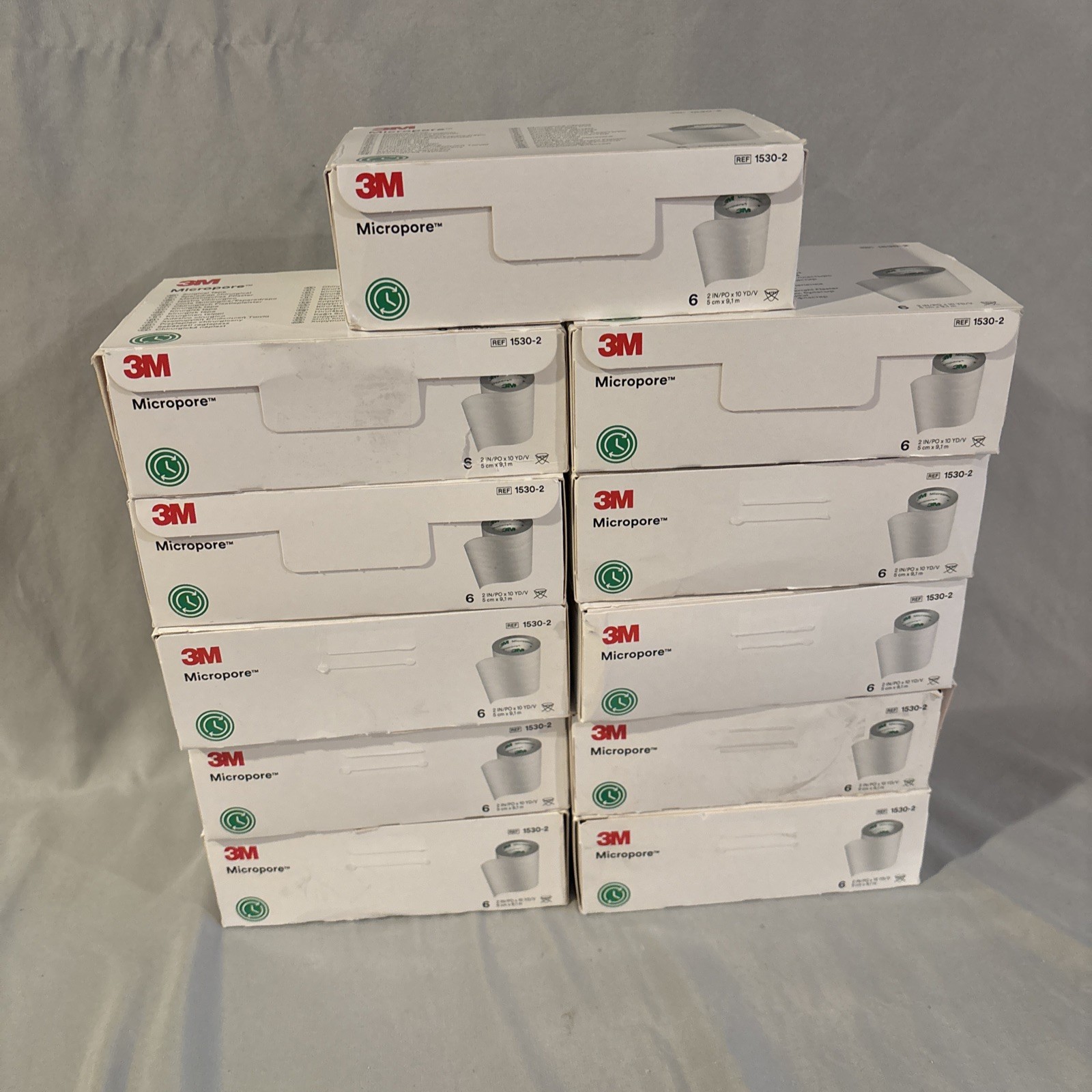 3M Micropore Surgical Tape 1530-2 2IN x 10YD 11 x Boxes of 6 Rolls 66 Rolls
