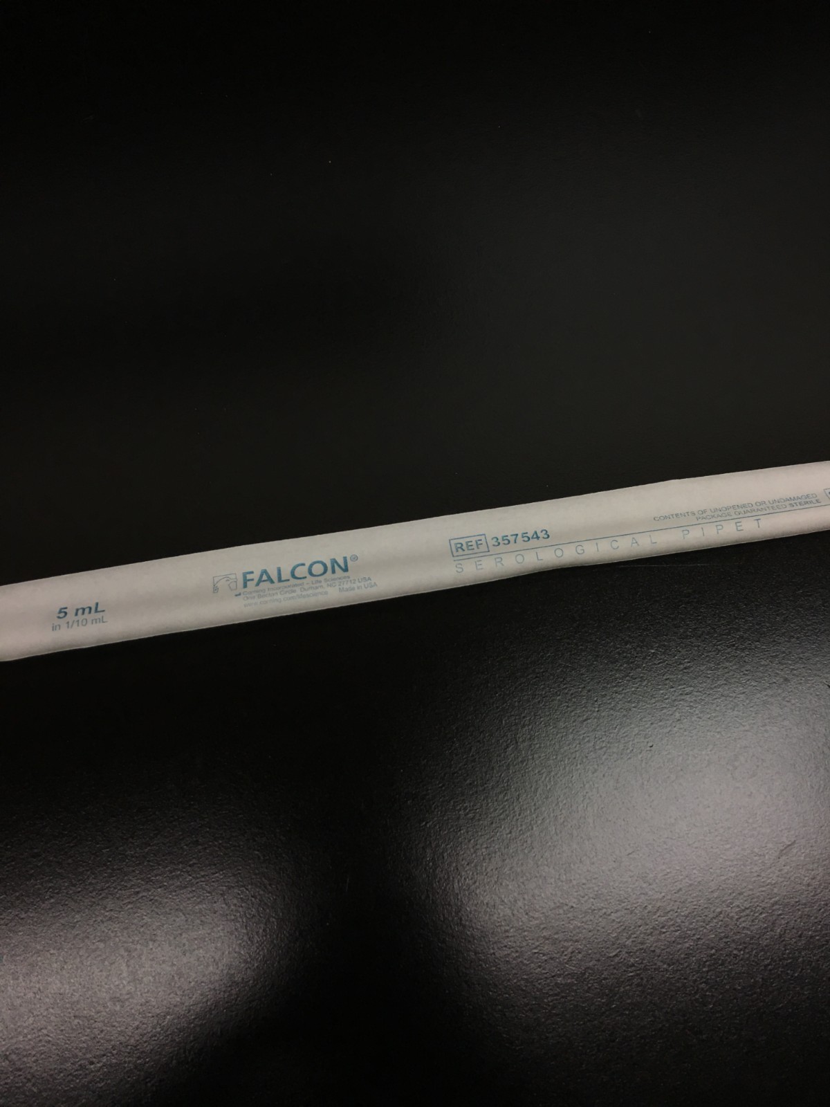 Corning Falcon REF 357543 Serological Pipet 0.1 Increments 5 mL Lot 12 PCS