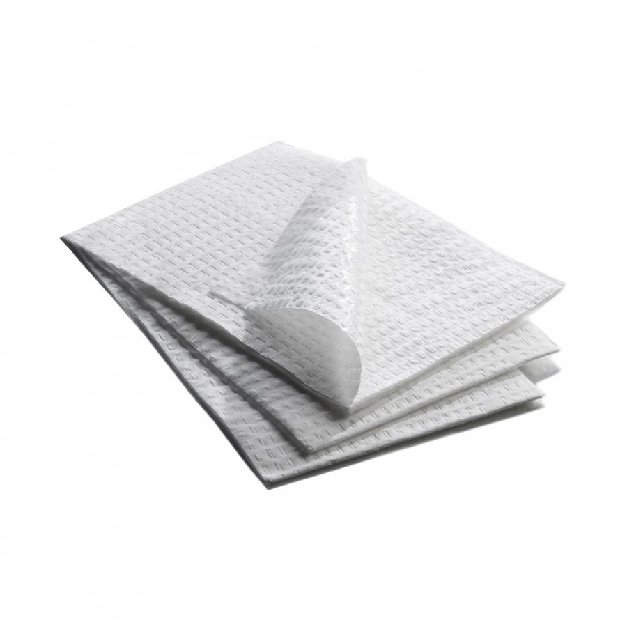 McKesson Dental Bib 13-1/2×18 In White 2-Ply Disposable NonSterile 500 Count