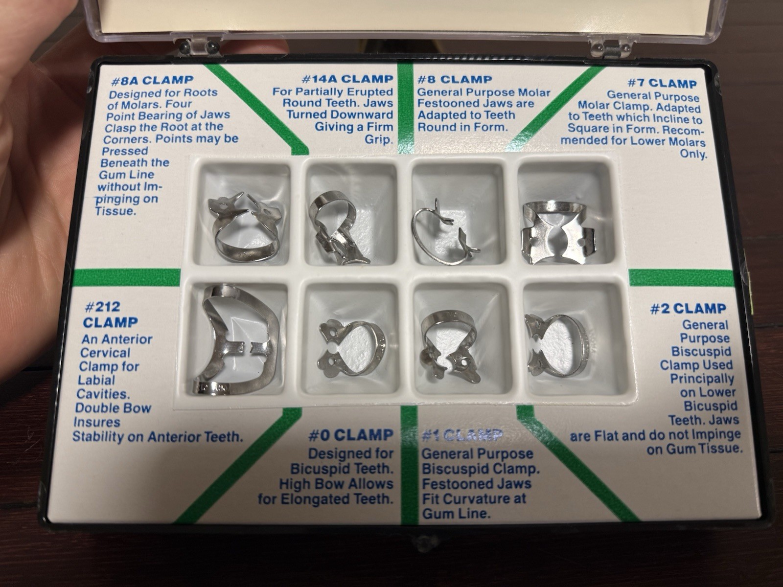 Ivory Rubber Dam Clamp Starter Kit