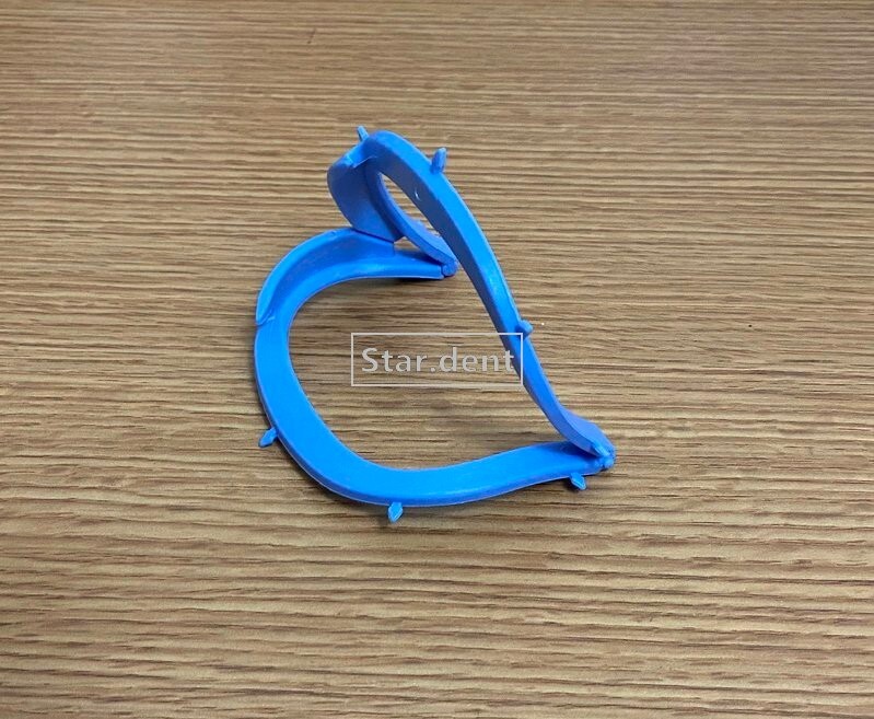 4pcs Dental Foldable Rubber Dam Frames Hager X-Ray Film Bracket Plastic Frame