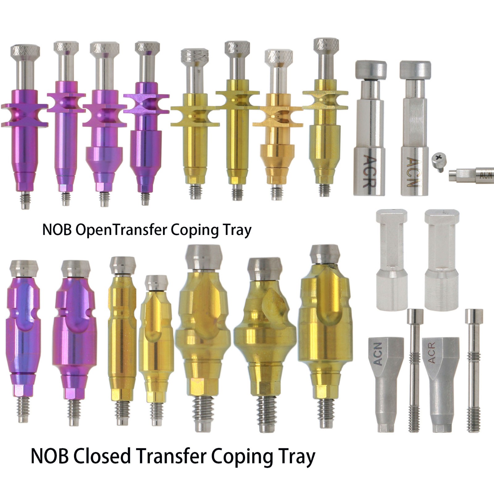 Analog Impression Coping Transfer Open Close Tray Scan Body Nobel Active NP/RP