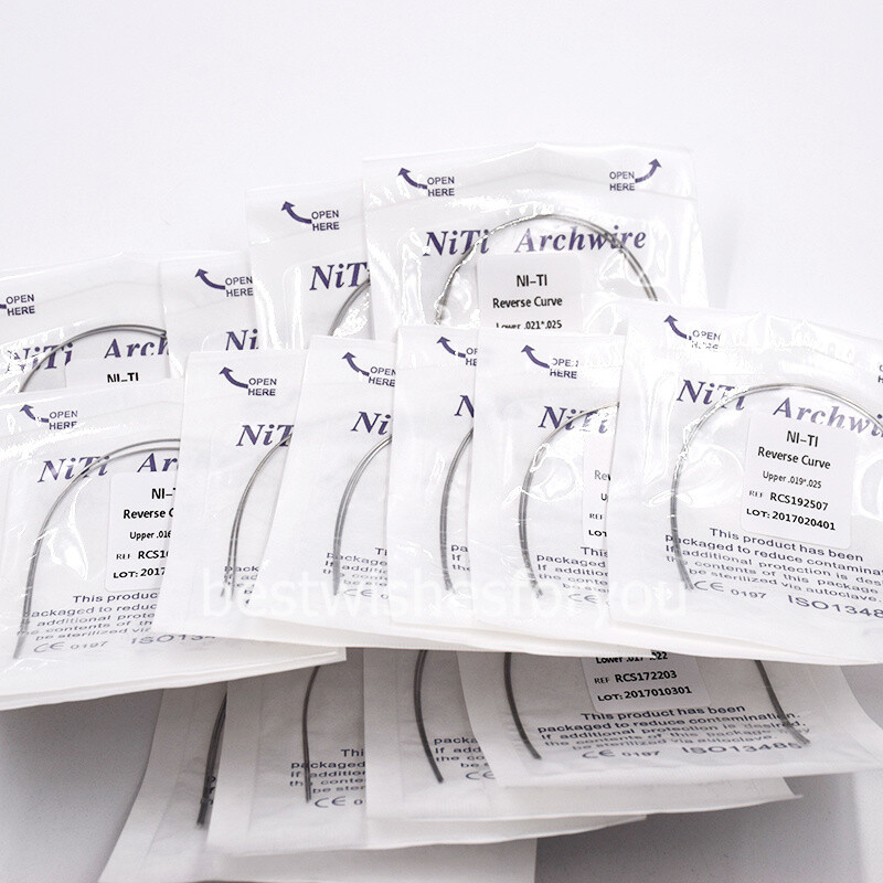 Dental Orthodontic Niti Reverse Curve Rectangular True Arch Wire Upper/Lower