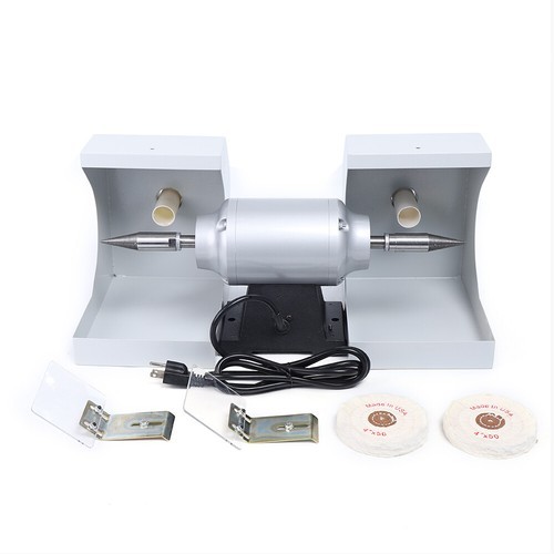 Lathe Buffing Grind Polisher Benchtop Dental Lab Grinder Polishing Machine 550W