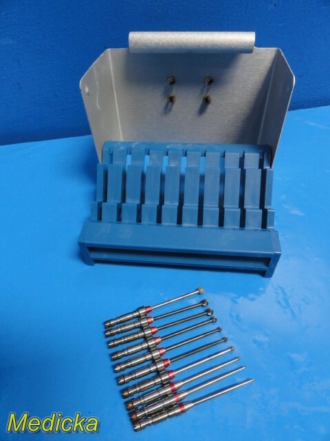 Conmed Linvatec Surgical Osteon Assorted NEURO BURS W/ Bur Rack (1.5-5mm) ~23720