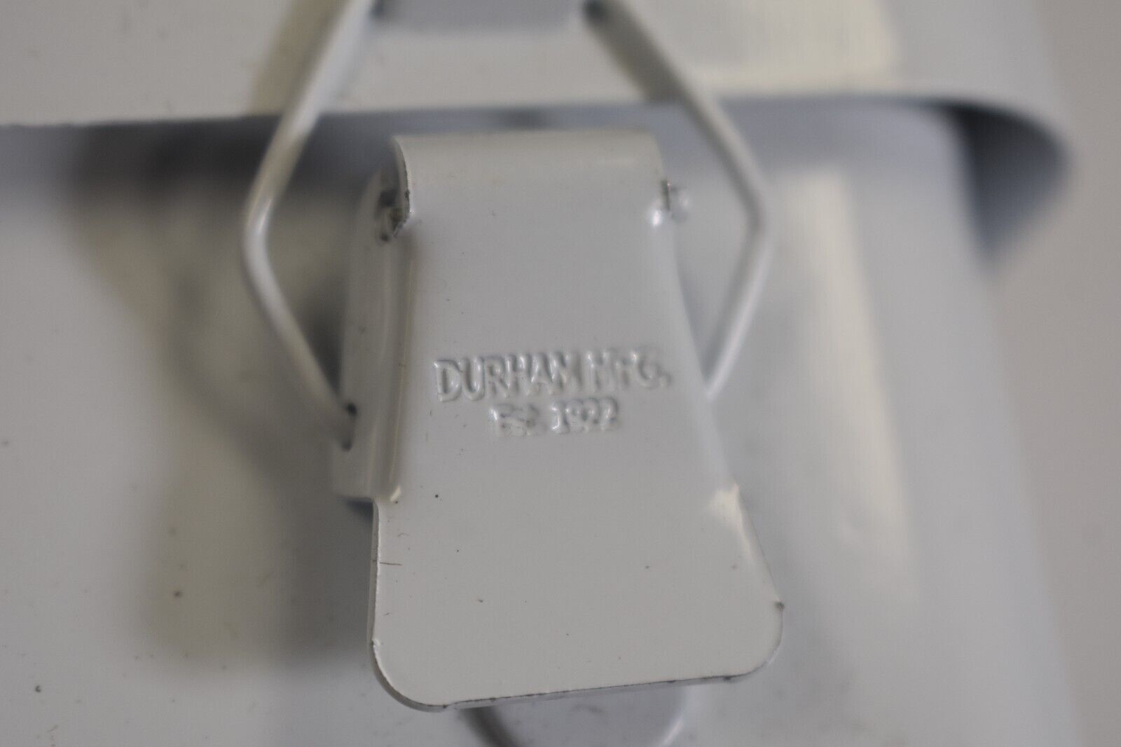 Durham 508-43 Metal First Aid Kit Empty Box Center Partition White Powder Finish