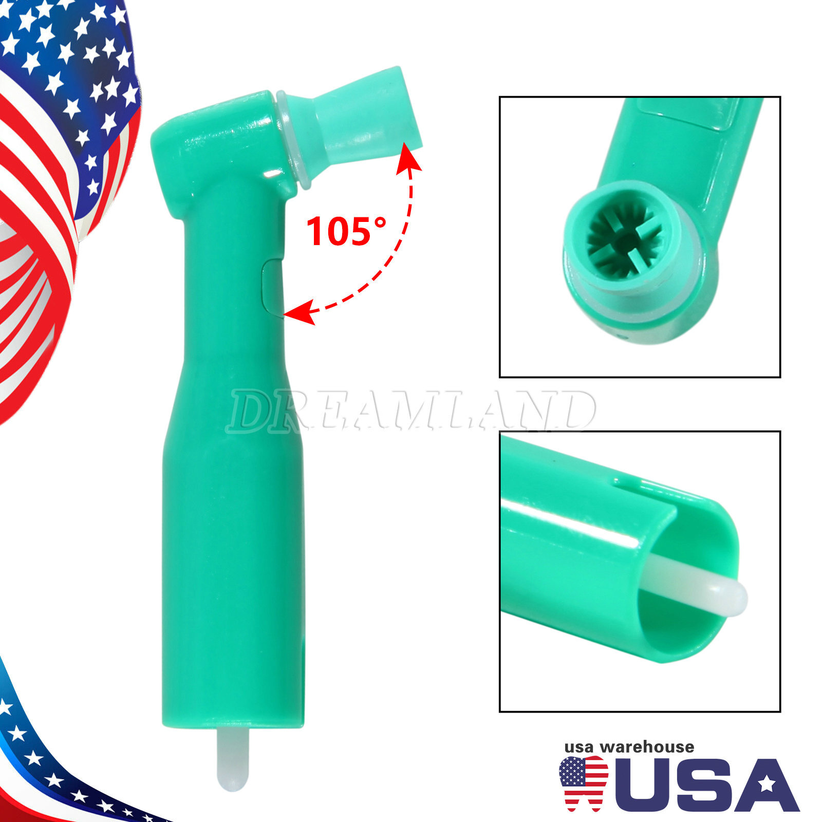 100 dental disposable prophy angles soft cup latex free