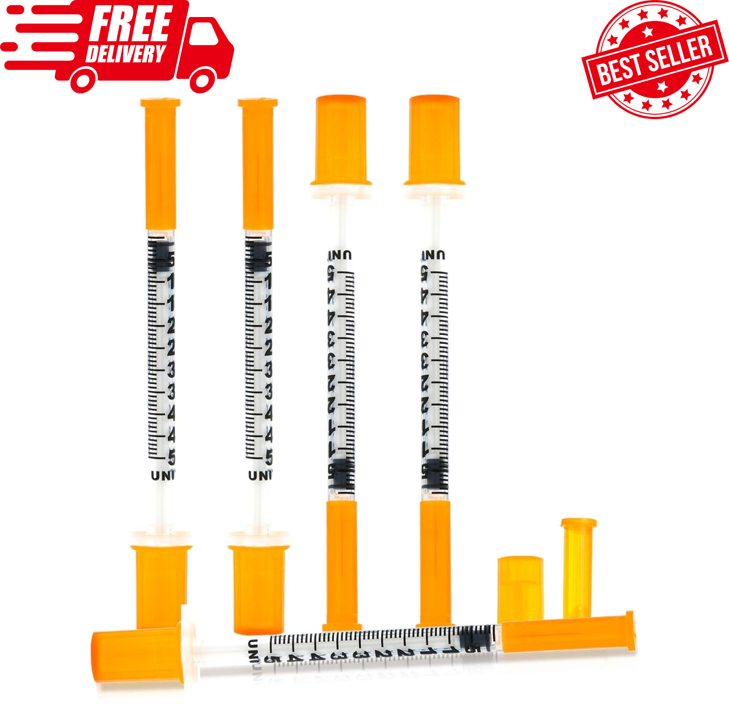 High Precision 0.5ml Syringes for Laboratory Use – 20 Individually Wrapped Units