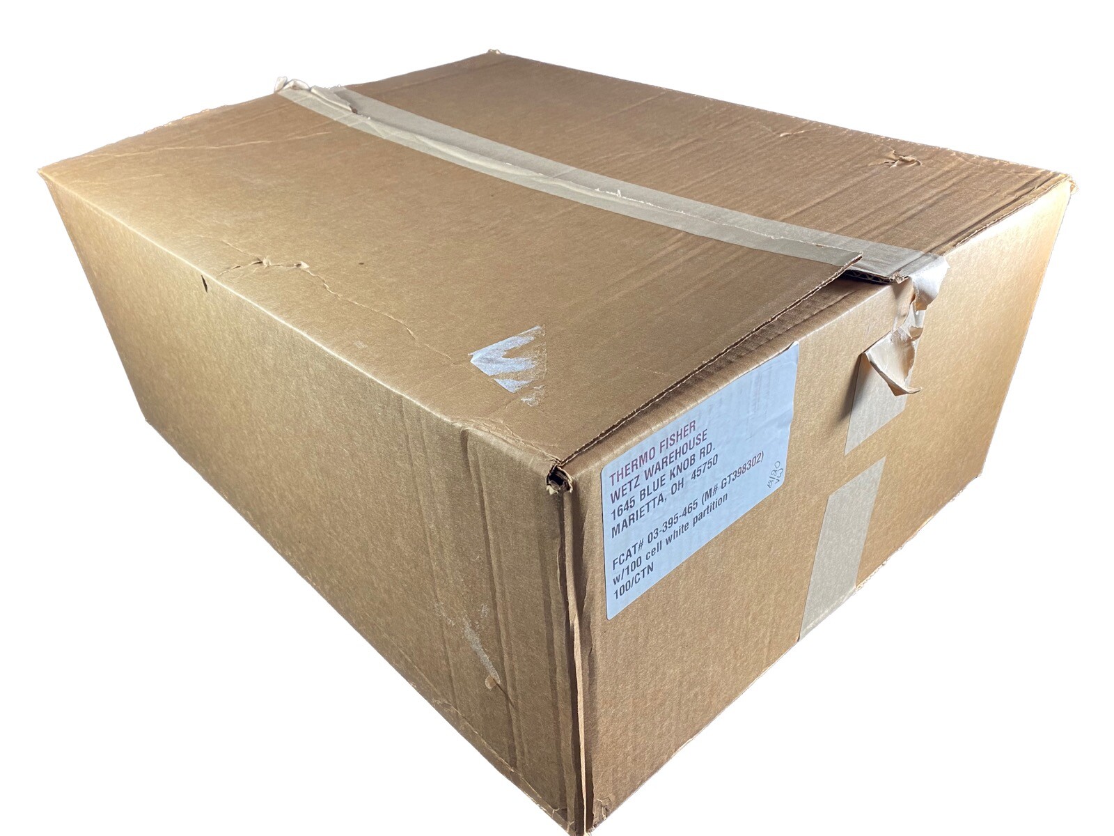 FISHERBRAND Fiberboard 100 Cell Cryo/Freezer Boxes 03-395-465 (100/cs)