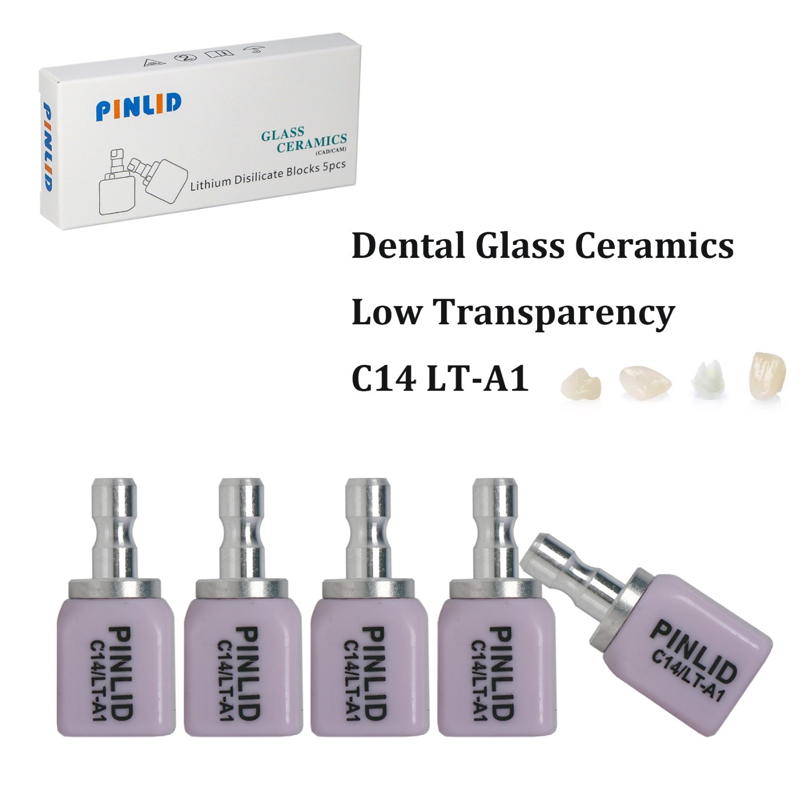 US Emax CAD C14 Dental Lithium Disilicate Block CEREC Milling Posterior Crown