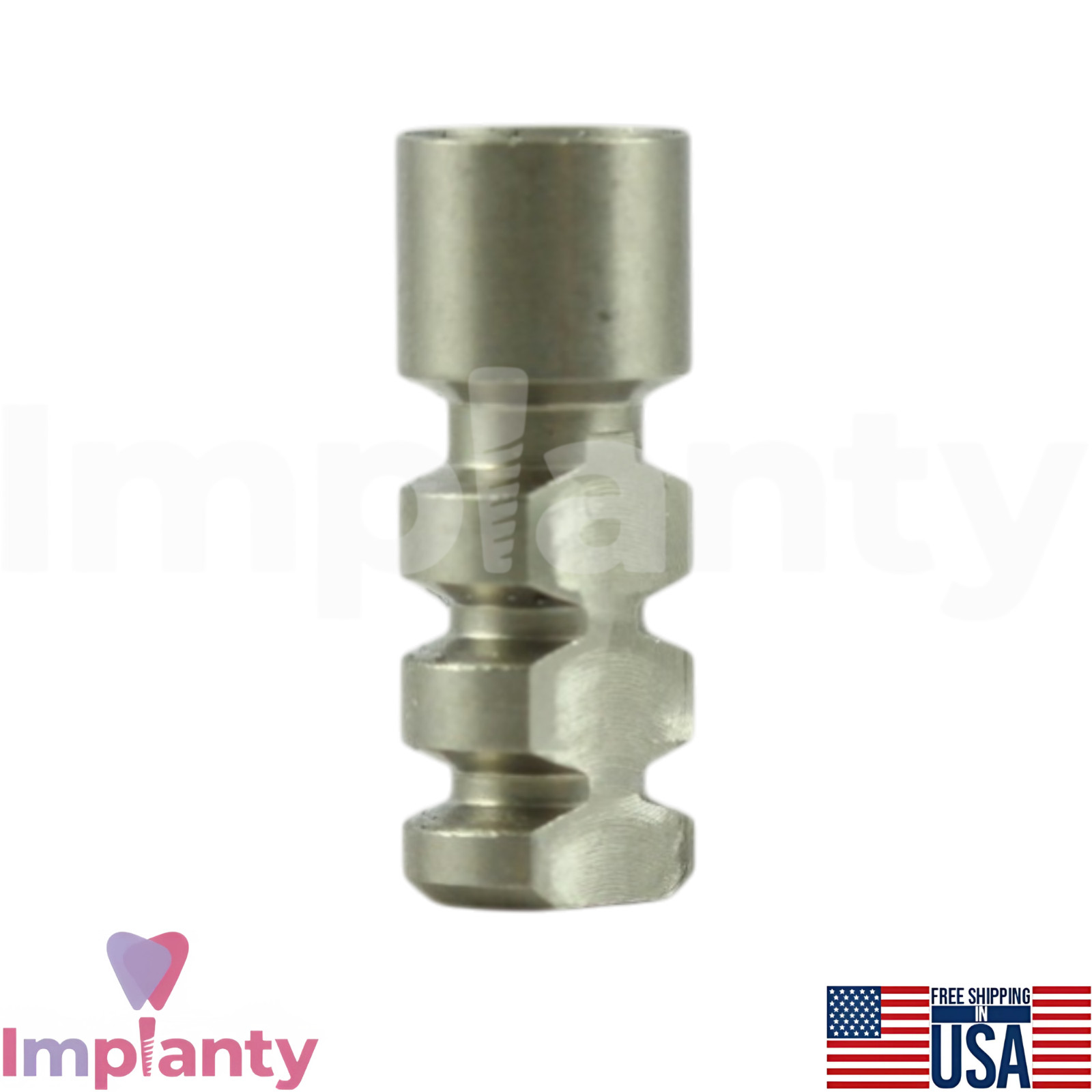 5x MIS® Seven Compatible Dental Fixture Analog Ø4.6mm Int Hex 2.45mm System