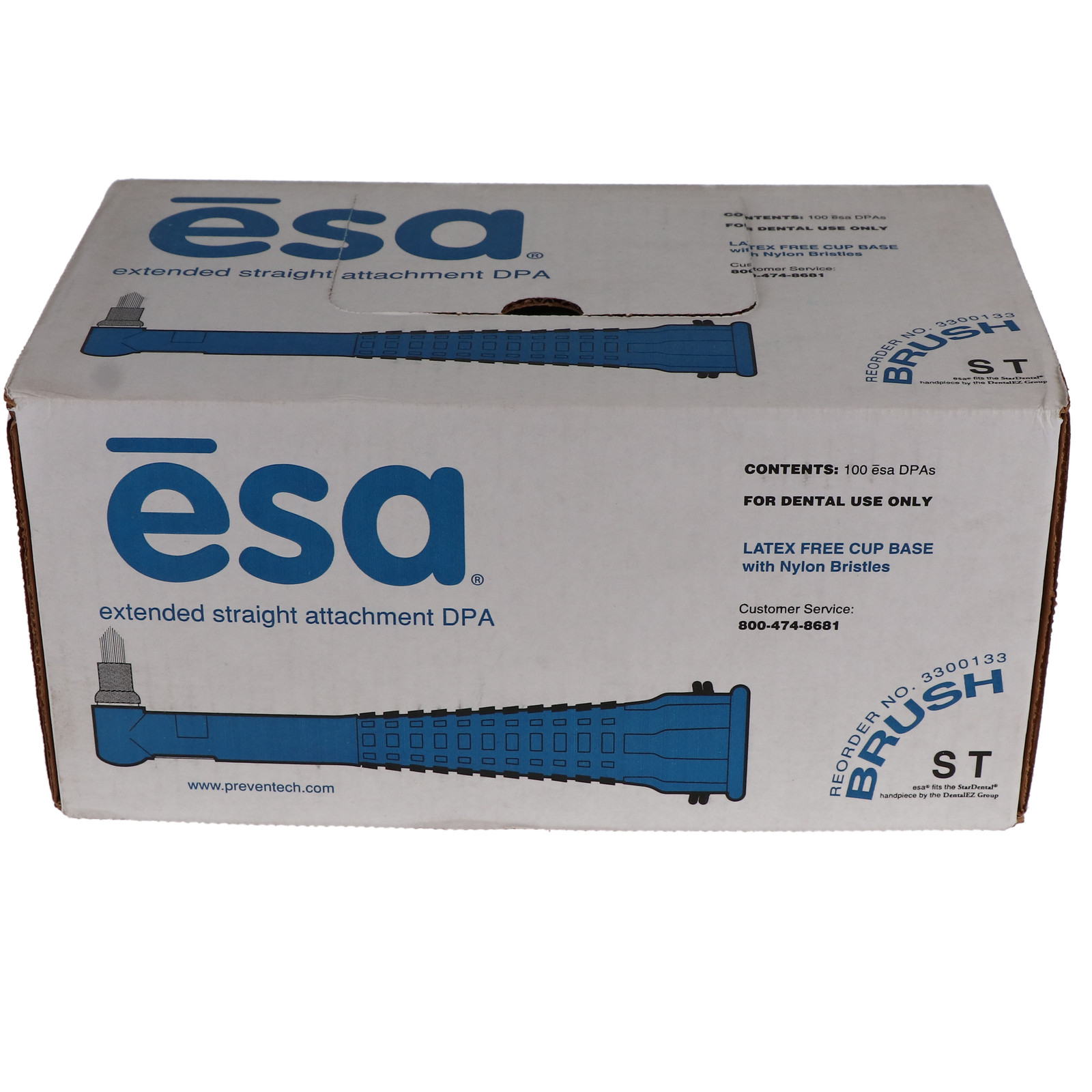 Preventive Technologies 3300135 ESA Disposable Prophy Angles Star Brush 100/Box